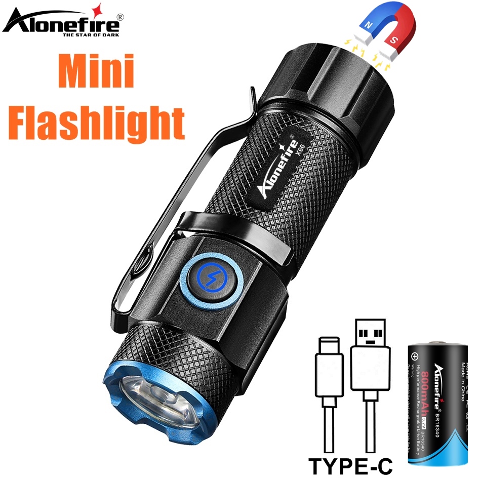 Outdoor Adventure With No Backpack - 6500K Mini Flashlight High Bright P50