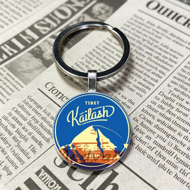 Outdoor Adventure Rv - Camping Adventure Glass Keychain RV Camper