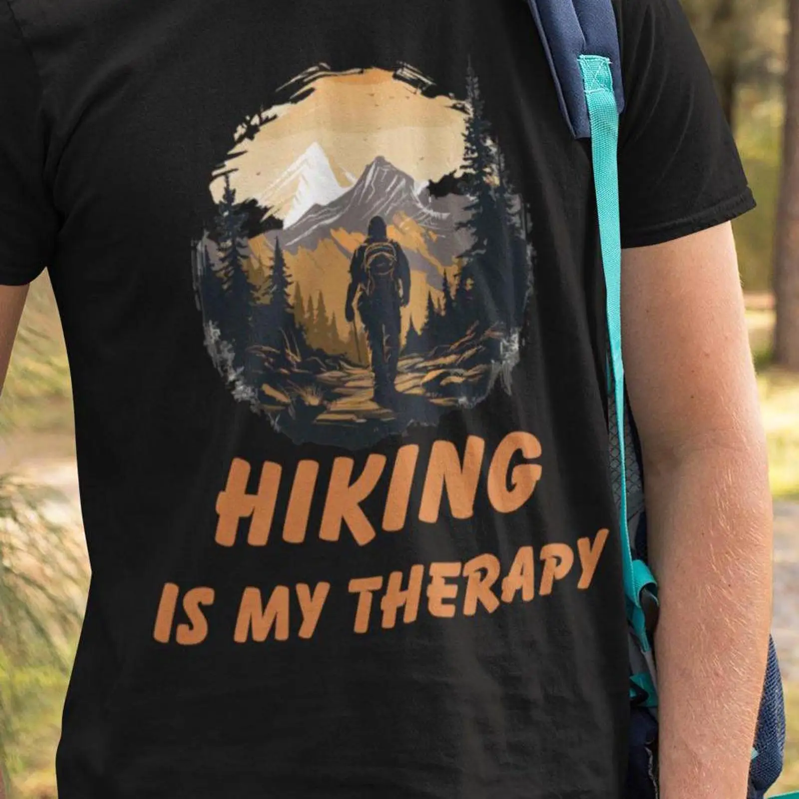 Outdoor Adventure Therapy - Hiking Is My Therapy T Shirt