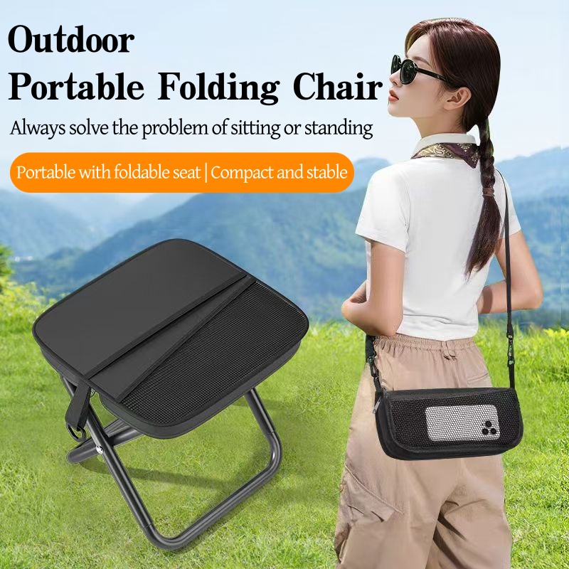 Outdoor Adventure With No Backpack - S2 Portable Foldable Backpack Stool Lightweight