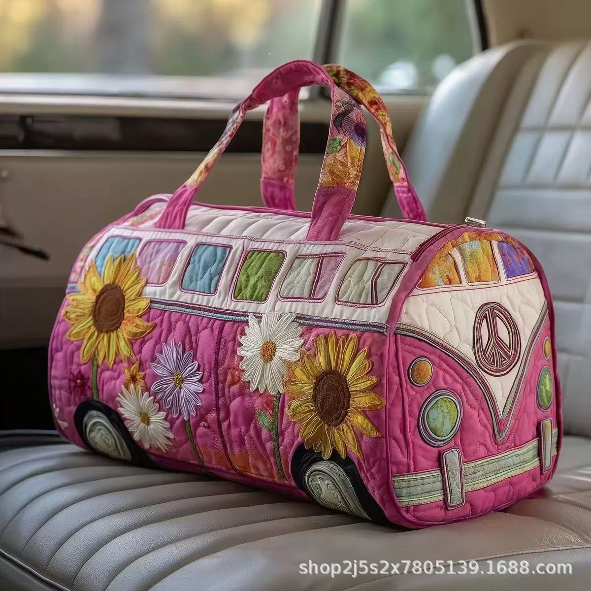 Vintage Camper Van Print Duffl - огляд і ціна Outdoor Adventure Rv