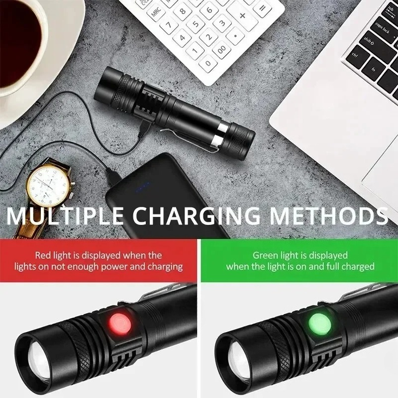 Rechargeable T6 Handheld Flash - огляд і ціна Outdoor Adventure Hiking