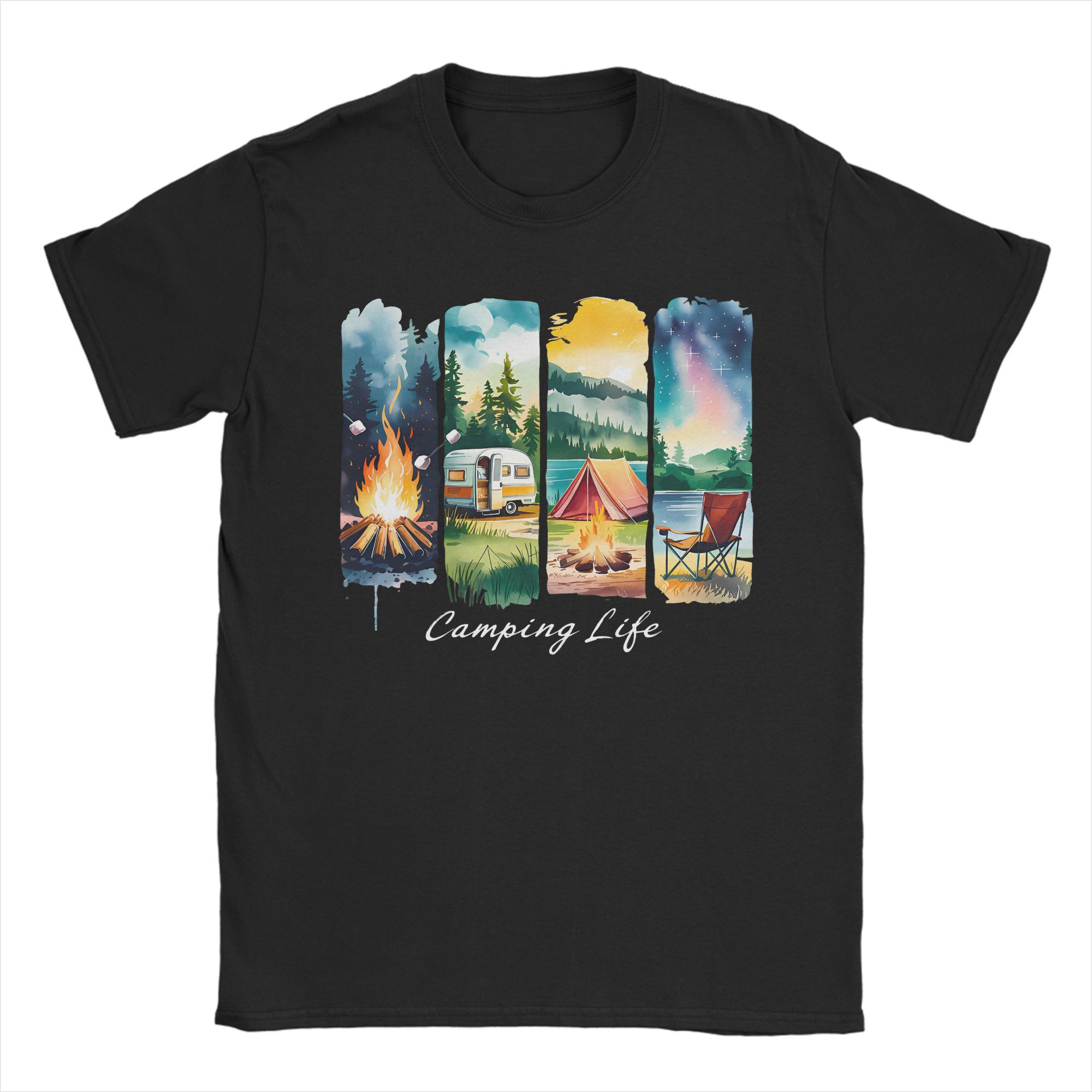 Camping Life T-Shirt RV Tent C - огляд і ціна Outdoor Adventure Rv