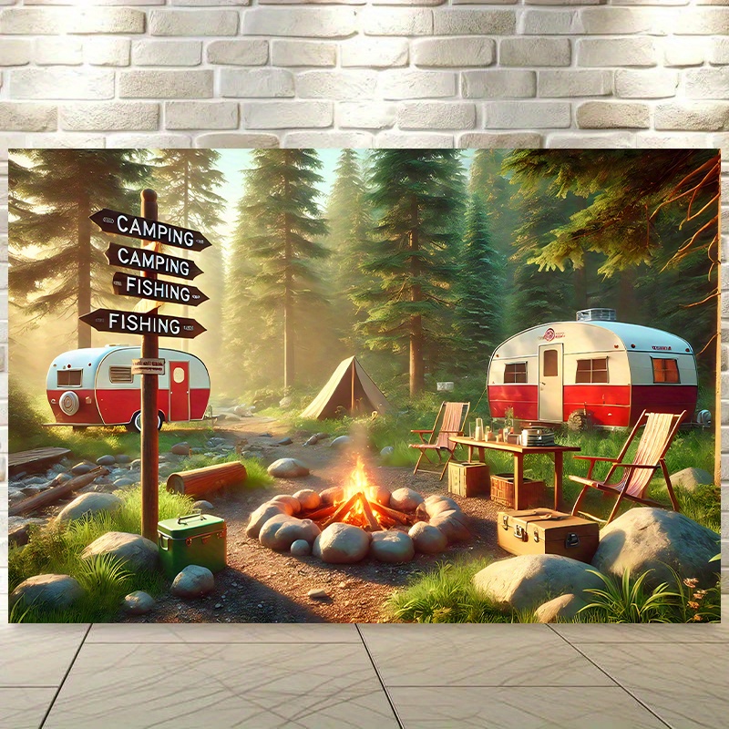 Camping RV Trailer Tapestry Ou - огляд і ціна Outdoor Adventure Rv