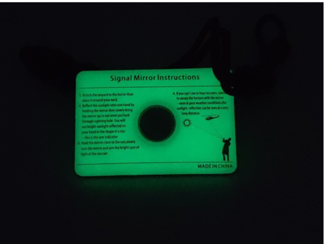 Rectangular Emergency Mirror M - огляд і ціна Signal Mirror Rescue