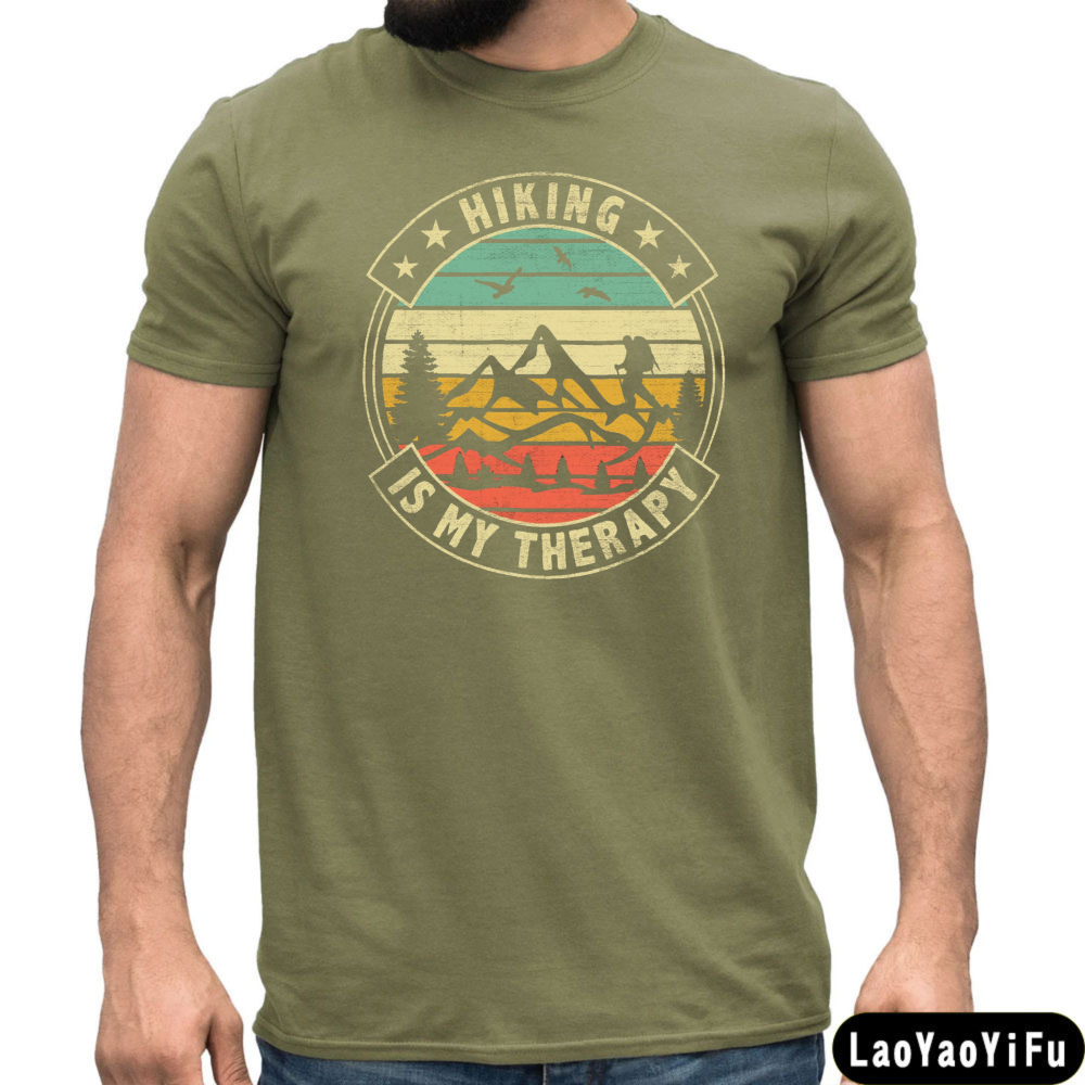 Hiking Is My Therapy Men T-Shi - огляд і ціна Outdoor Adventure Therapy
