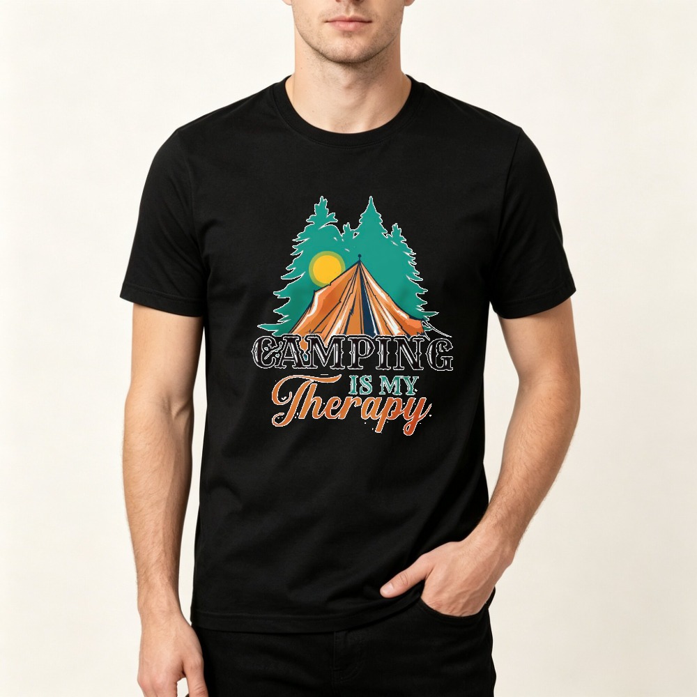 Camping Is My Therapy T Shirt  - огляд і ціна Outdoor Adventure Therapy