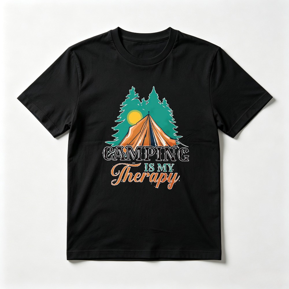 Camping Is My Therapy T Shirt  - огляд і ціна Outdoor Adventure Therapy