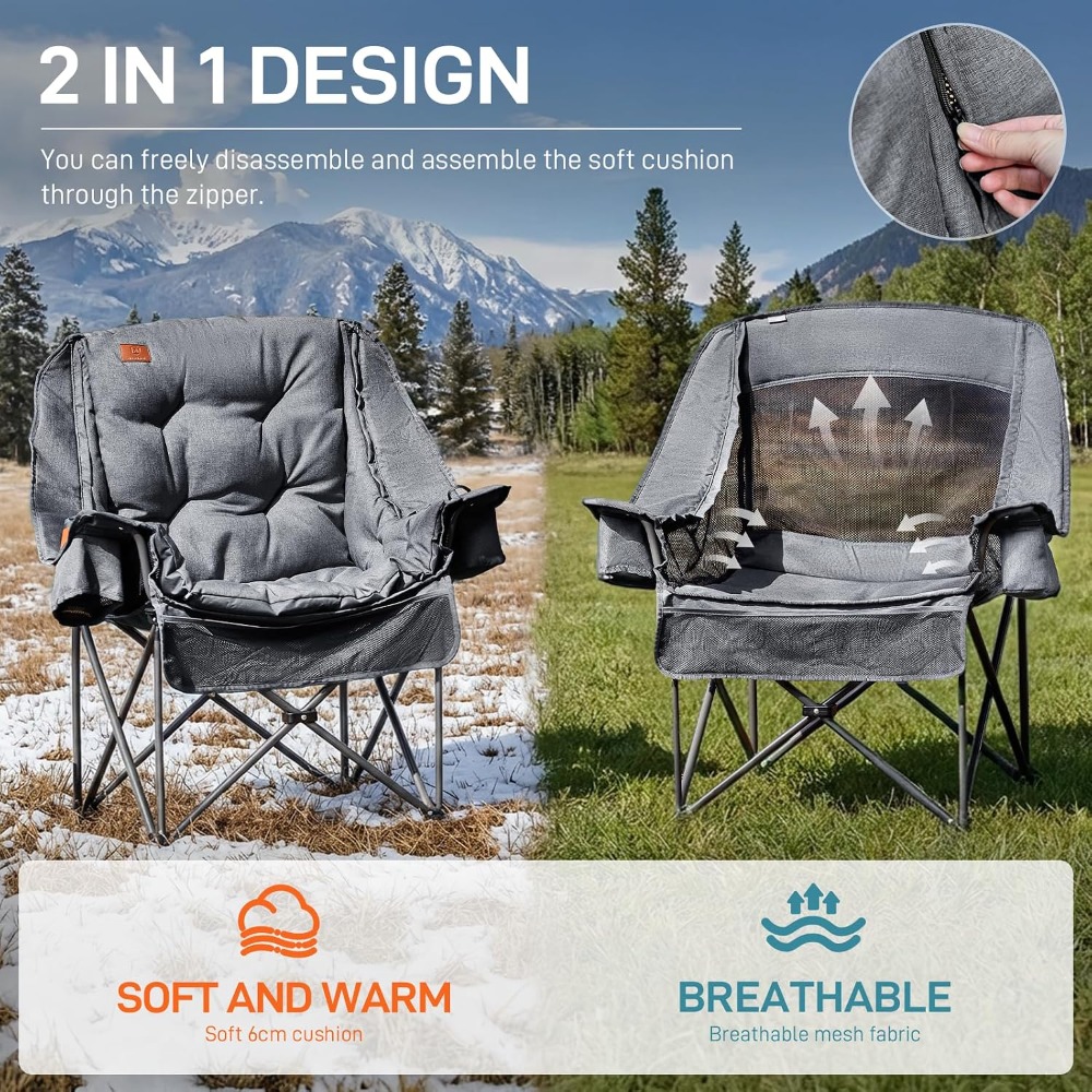 Durable XL Camping Chair with  - огляд і ціна Outdoor Adventure Xl