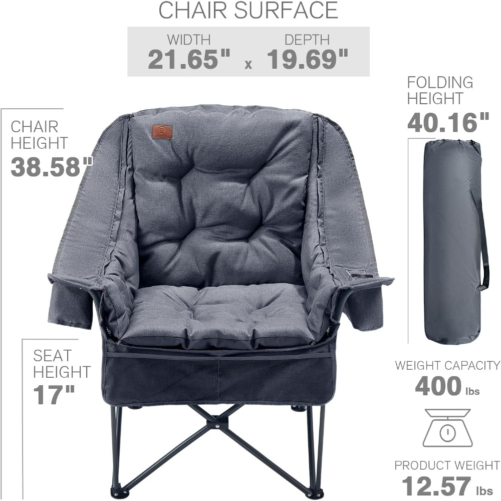 Durable XL Camping Chair with  - огляд і ціна Outdoor Adventure Xl
