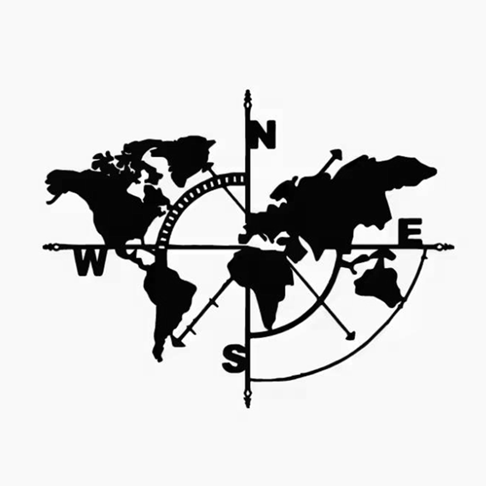 Compass World Map Vinyl Decal, - огляд і ціна Outdoor Adventure Rv