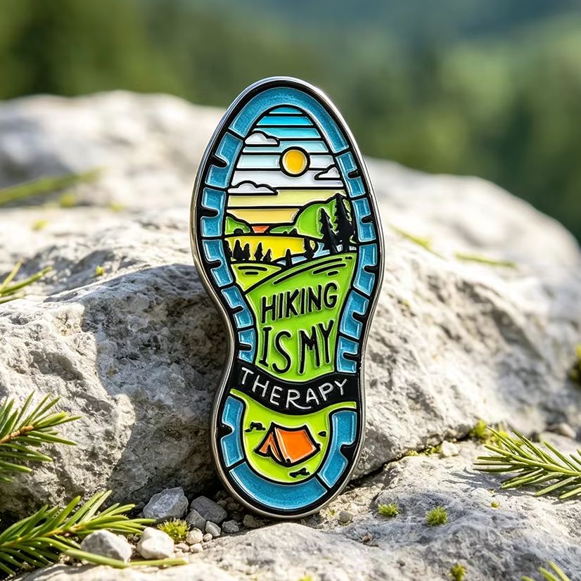 Hiking Is My Therapy Enamel Pi - огляд і ціна Outdoor Adventure Therapy