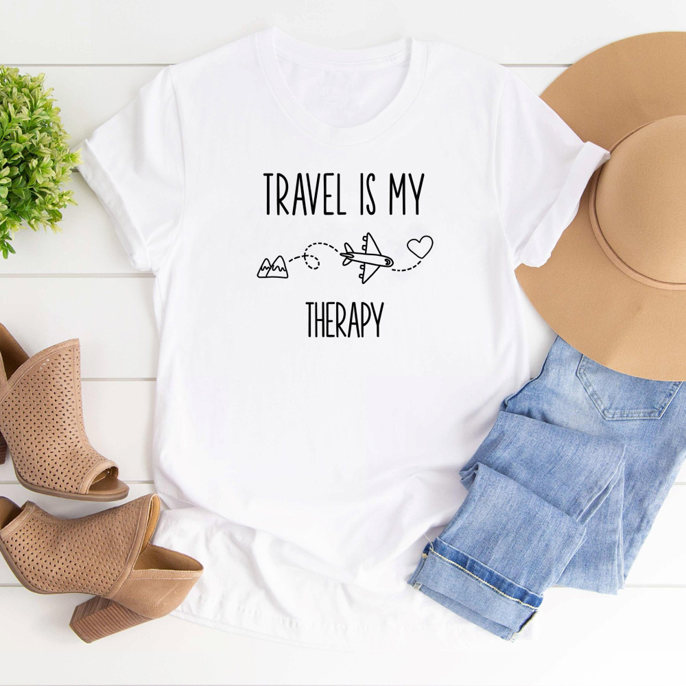 Travel Is My Therapy T-shirt C - огляд і ціна Outdoor Adventure Therapy