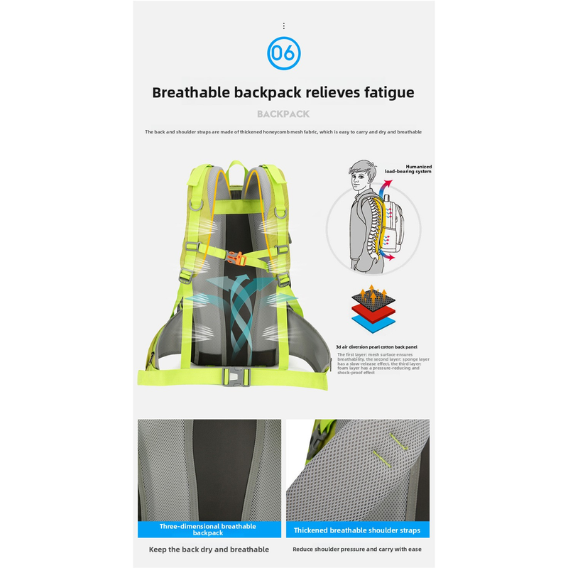 AZELA 36-55L Hiking Backpack L - огляд і ціна Outdoor Adventure With No Backpack